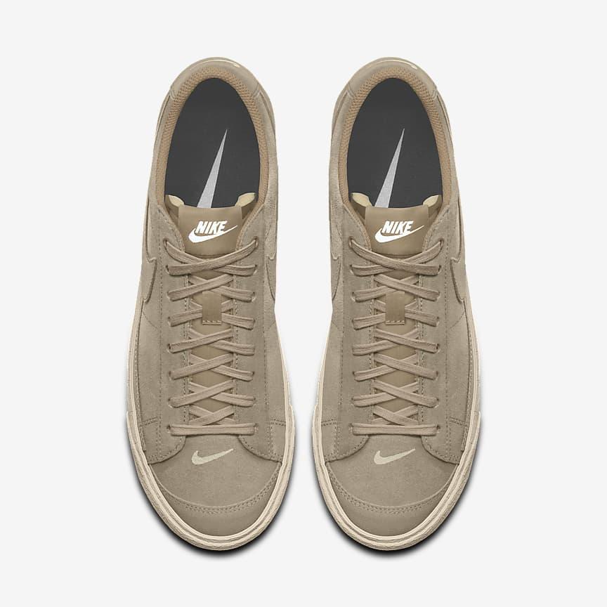 Giày Nike Blazer Low '77 By You Nam Nâu